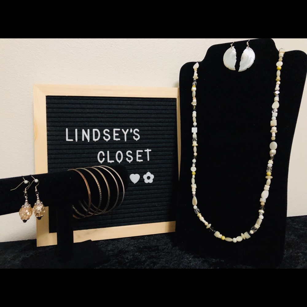 🔴 4-Piece Neutral Tone Fashion Jewelry Bundle 🎁